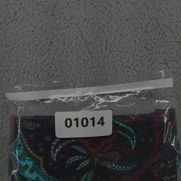 Talbots Skirt Womens 14P Petite Paisley Black Maroon Workwear Business Classic - Picture 8 of 8